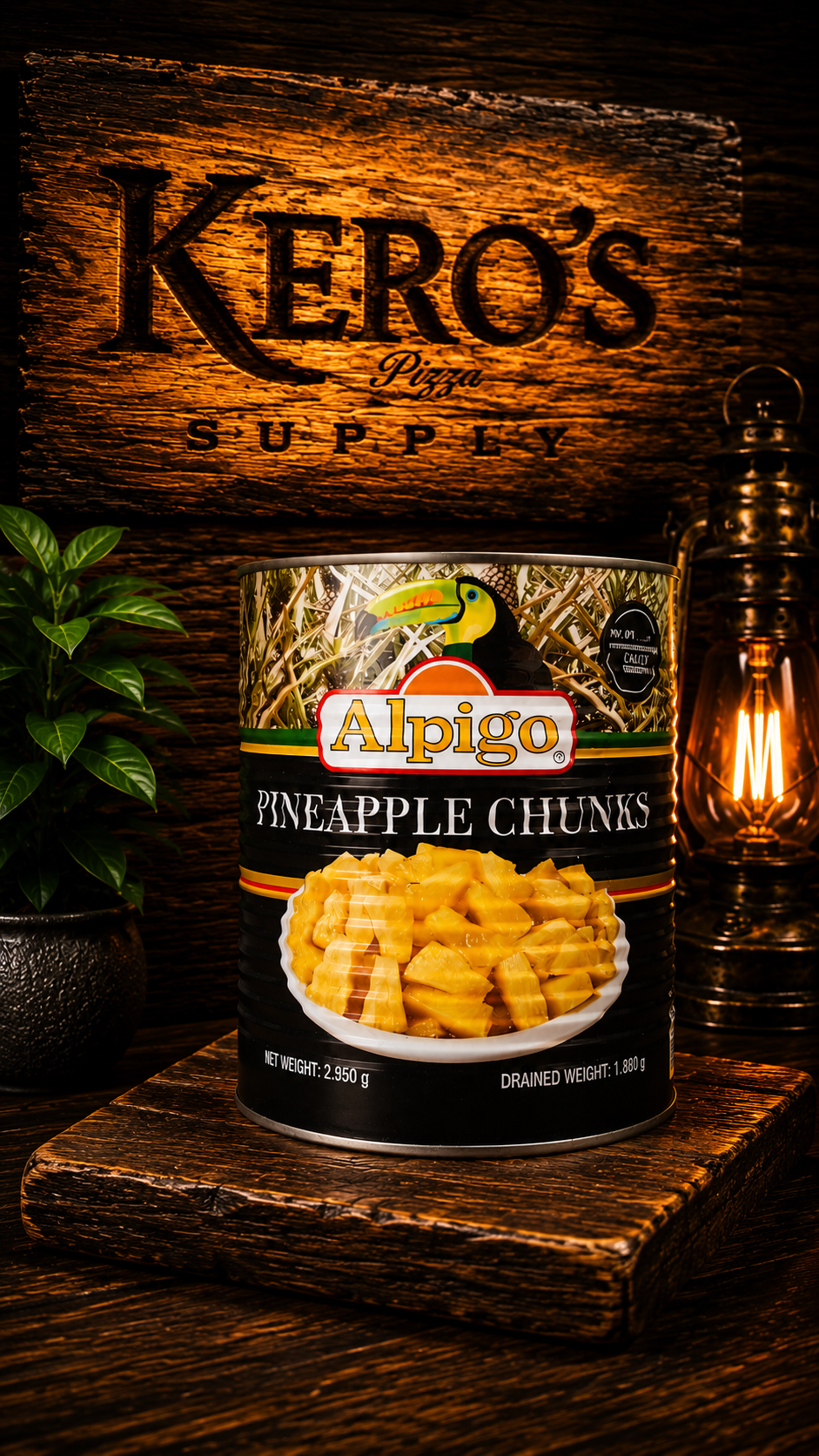 Piña en Trozos en Almíbar Alpigo - Imagen Vertical